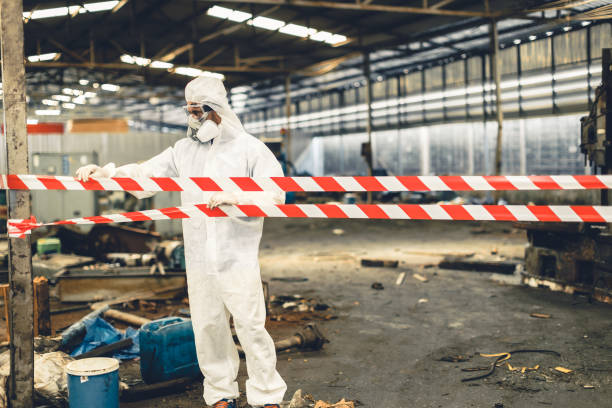 Professional Odor Removal technician working in Salisbury, MO